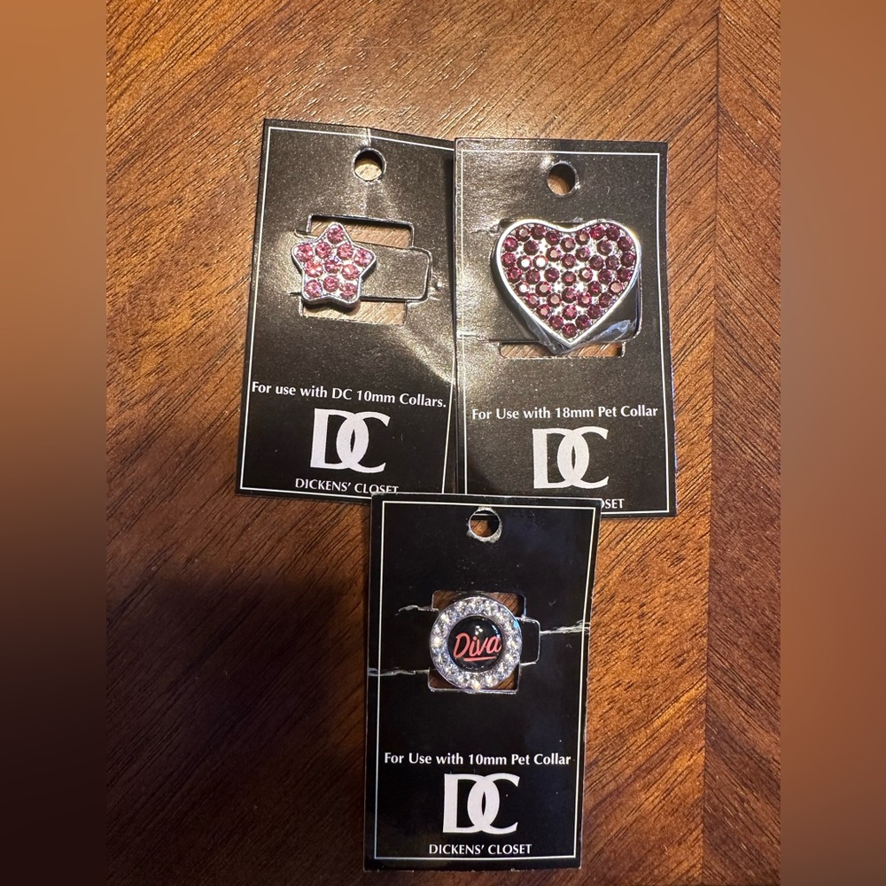 Dickens closet charms for pet collar 10 mm